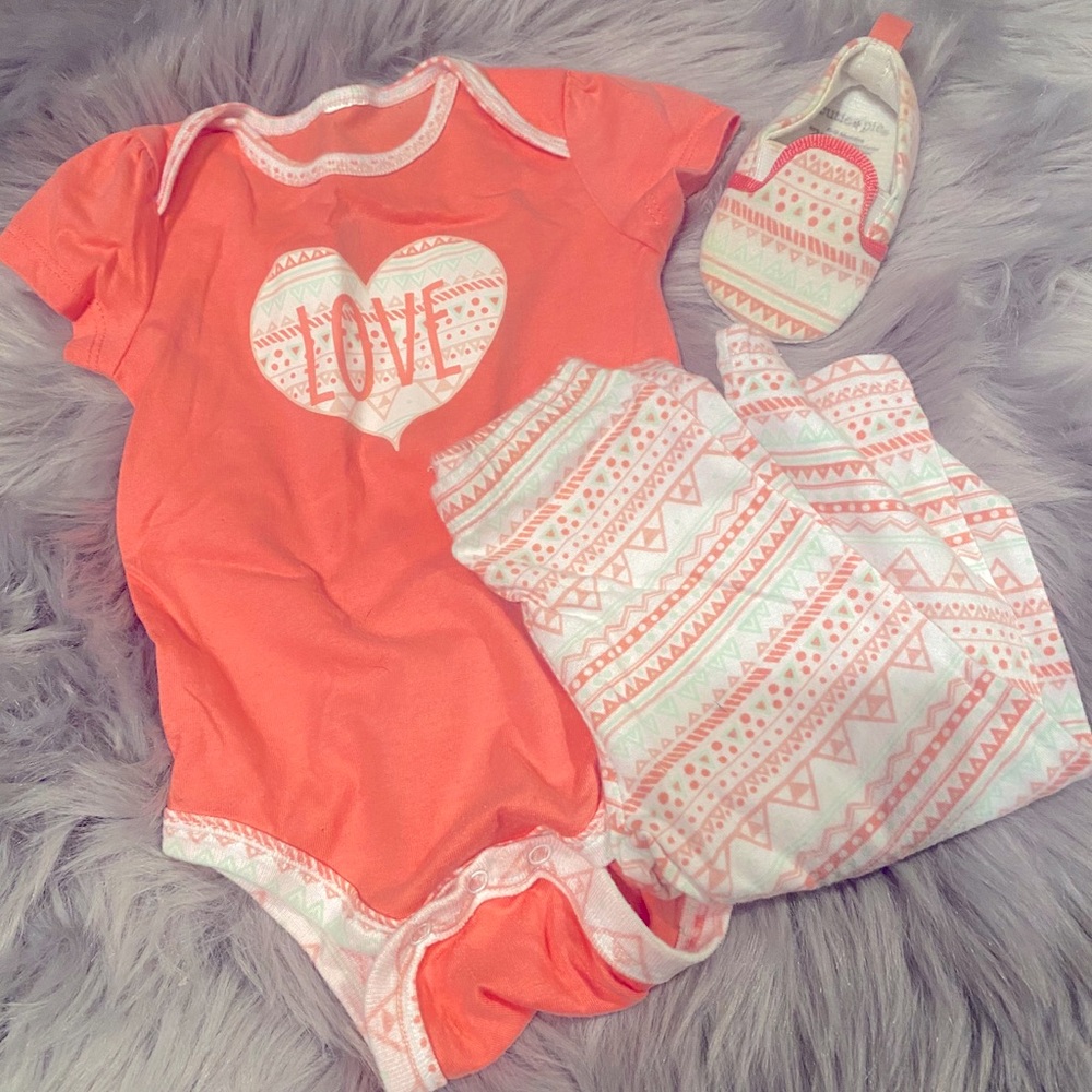 Boutique Summer Baby Girl Bundle of 3 Matching
